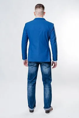 ПИДЖАК МУЖСКОЙ CLAUDIO VERDI CJ1803 ГОЛУБОЙ