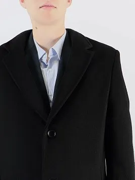 ПАЛЬТО МУЖСКОЕ PEPLOS OW2503-CT ЧЁРНЫЙ