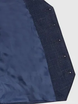 КОСТЮМ МУЖСКОЙ PEPLOS SU22041-SL ТЕМНО-СИНИЙ (ЖИЛЕТ ОТДЕЛЬНО)