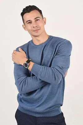 ДЖЕМПЕР МУЖСКОЙ PEPLOS KN20J015 ГОЛУБОЙ