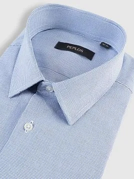 СОРОЧКА МУЖСКАЯ PEPLOS SH25133-SL СИНИЙ