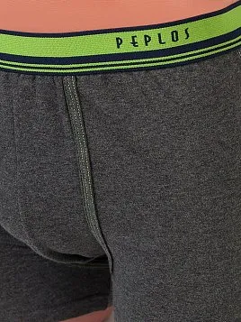 ТРУСЫ БОКСЕРЫ МУЖСКИЕ PEPLOS UW22005-BX СЕРЫЙ