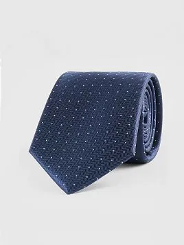 ГАЛСТУК МУЖСКОЙ PEPLOS ТЕМНО-СИНИЙ. МИКРОДИЗАЙН (400/190)