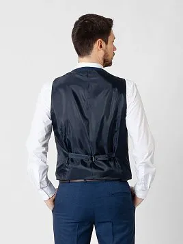 ЖИЛЕТ МУЖСКОЙ PEPLOS V21012 СИНИЙ ОТ КОСТЮМА