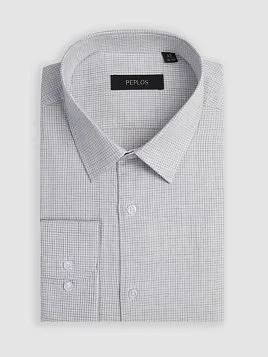МУЖСКАЯ СОРОЧКА SH26082-SL СЕРАЯ