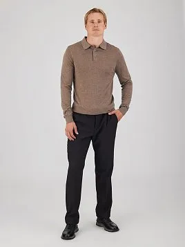 МУЖСКАЯ ТРИКОТАЖНАЯ РУБАШКА KN26SH026 СЕРАЯ