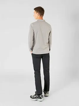 РУБАШКА-ПОЛО ПОДРОСТКОВАЯ С ДЛИННЫМ РУКАВОМ MAJESTIC LEGATE TS22T08-P СЕРЫЙ