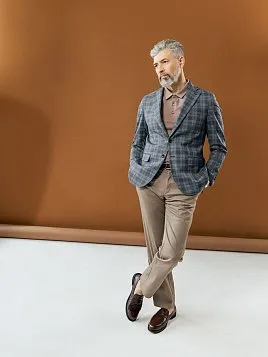 БРЮКИ МУЖСКИЕ PEPLOS P2408-R БЕЖЕВЫЙ