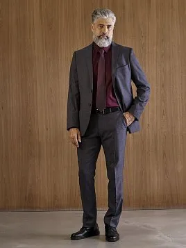 МУЖСКОЙ КОСТЮМ SU26017-R СЕРЫЙ