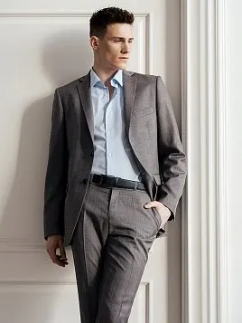 КОСТЮМ МУЖСКОЙ PEPLOS SU24135-SL СВЕТЛО-СЕРЫЙ