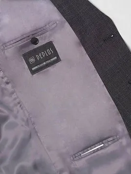 КОСТЮМ МУЖСКОЙ PEPLOS SU19027-SL ТЕМНО-СЕРЫЙ