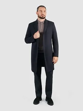 ПАЛЬТО МУЖСКОЕ PEPLOS OW2506-CT ТЕМНО-СИНИЙ