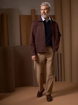 БЕЖЕВЫЕ БРЮКИ С МОДАЛОМ P2630-B