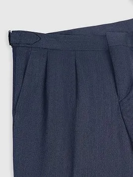 МУЖСКИЕ БРЮКИ С ЗАЩИПАМИ TR26125-283 СЕРЫЕ