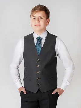 ЖИЛЕТ ПОДРОСТКОВЫЙ PEPLOS V19T022 СЕРЫЙ