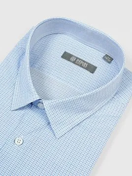 СОРОЧКА МУЖСКАЯ PEPLOS SH23078-K-R СИНИЙ