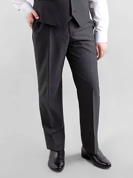 БРЮКИ ДЛЯ МАЛЬЧИКА PEPLOS TR21J004-315 ТЕМНО-СЕРЫЙ (Полнотные)