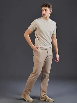 ТРИКОТАЖНАЯ РУБАШКА С ШЕРСТЬЮ И ШЕЛКОМ KN26TS047 БЕЖЕВАЯ