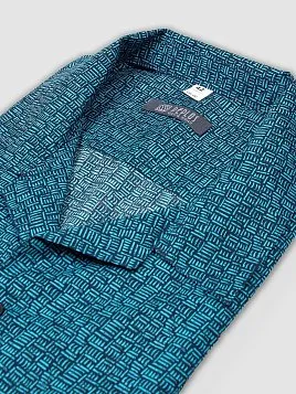 СОРОЧКА МУЖСКАЯ PEPLOS SH21242-R БИРЮЗОВЫЙ