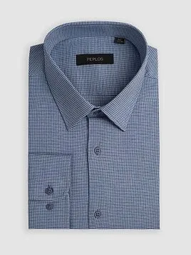 МУЖСКАЯ СОРОЧКА SH26137-R СИНЯЯ
