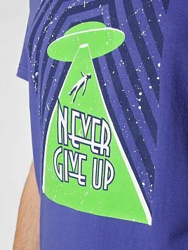 ФУТБОЛКА МУЖСКАЯ PEPLOS TS22109-R ФИОЛЕТОВЫЙ