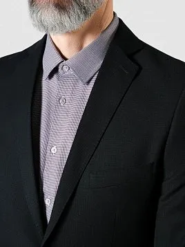 КОСТЮМ МУЖСКОЙ PEPLOS SU24905-SL ЧЁРНЫЙ