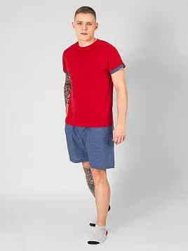 ФУТБОЛКА МУЖСКАЯ PEPLOS TS22001-R КРАСНЫЙ