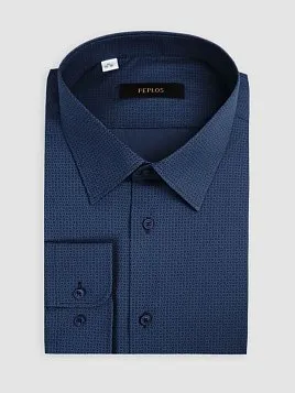 СОРОЧКА МУЖСКАЯ PEPLOS SH26142-C ТЕМНО-СИНИЙ