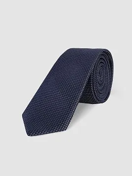 ГАЛСТУК МУЖСКОЙ PEPLOS ТЕМНО-СИНИЙ. МИКРОДИЗАЙН (250/157526-3)