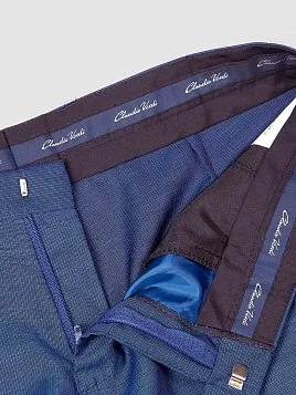 КОСТЮМ МУЖСКОЙ CLAUDIO VERD SU21033-SL СИНИЙ (ЖИЛЕТ ОТДЕЛЬНО)