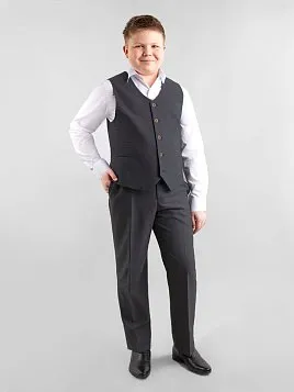 ЖИЛЕТ ДЛЯ МАЛЬЧИКА PEPLOS V21J004-332 СЕРЫЙ