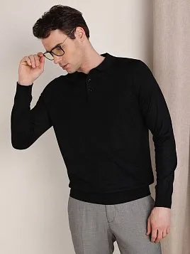 ДЖЕМПЕР МУЖСКОЙ ПОЛО PEPLOS KN25SH066 ЧЁРНЫЙ