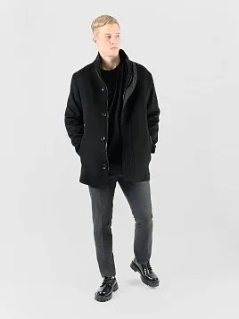 ПАЛЬТО МУЖСКОЕ PEPLOS OW2508-CT ЧЁРНЫЙ