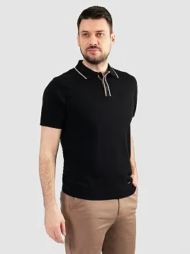 ДЖЕМПЕР МУЖСКОЙ ПОЛО PEPLOS KN25SH056 ЧЁРНЫЙ