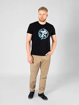 ФУТБОЛКА МУЖСКАЯ PEPLOS TS21108-R ЧЕРНЫЙ