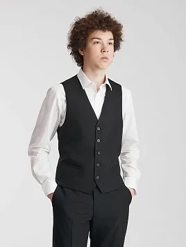 ЖИЛЕТ ПОДРОСТКОВЫЙ PEPLOS V25T003-360 ЧЁРНЫЙ