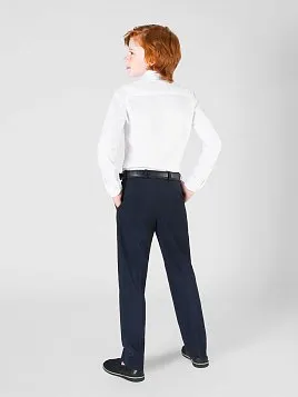 БРЮКИ ДЛЯ МАЛЬЧИКА МЛ. ШКОЛА PEPLOS TR22B006-347 СИНИЙ (Утепленные/Флис)