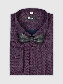 СОРОЧКА МУЖСКАЯ PEPLOS SH22123-SL БОРДОВЫЙ