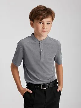 РУБАШКА-ПОЛО ДЛЯ МАЛЬЧИКА PEPLOS TSP25J09-R СЕРЫЙ