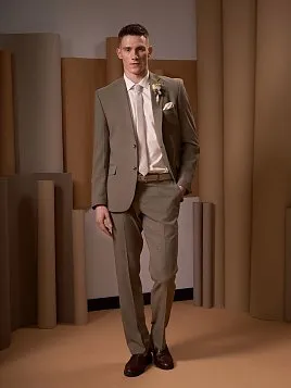 ЛЕТНИЙ МУЖСКОЙ КОСТЮМ PEPLOS SU26803-R ЗЕЛЕНЫЙ