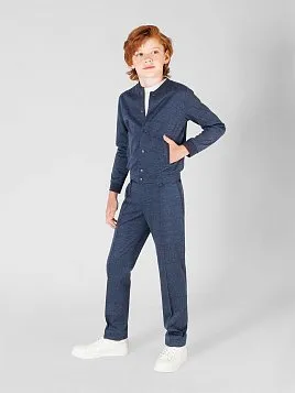 БРЮКИ ДЛЯ МАЛЬЧИКА МЛ. ШКОЛА PEPLOS TR22B005-313 СИНИЙ (Трикотажные)