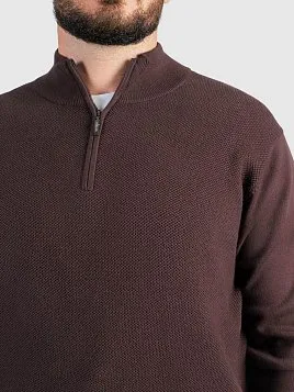 СВИТЕР МУЖСКОЙ PEPLOS KN25S031 КОРИЧНЕВЫЙ