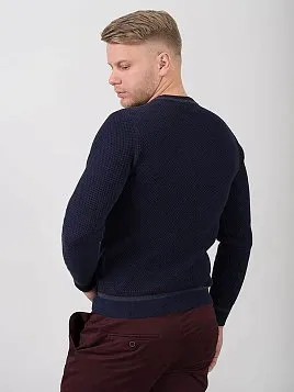 ДЖЕМПЕР МУЖСКОЙ PEPLOS KN20J020 ТЕМНО-СИНИЙ