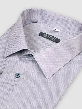 СОРОЧКА МУЖСКАЯ PEPLOS SH21094-С СЕРЫЙ