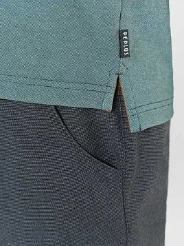 РУБАШКА-ПОЛО МУЖСКАЯ PEPLOS TS23007-Р ЗЕЛЕНЫЙ