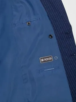 ПИДЖАК ДВУБОРТНЫЙ МУЖСКОЙ PEPLOS JA20021-SL СИНИЙ