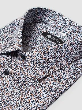 СОРОЧКА МУЖСКАЯ PEPLOS SH22139-SL ТЕМНО-СИНИЙ