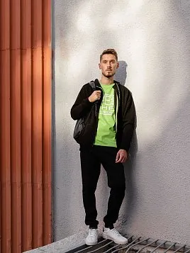 БРЮКИ МУЖСКИЕ PEPLOS SP21008 ЧЕРНЫЙ