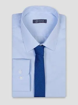 СОРОЧКА МУЖСКАЯ PEPLOS SH21061-SL ГОЛУБОЙ