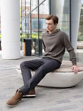 БРЮКИ МУЖСКИЕ PEPLOS TR24110-200 ТЕМНО-СЕРЫЙ